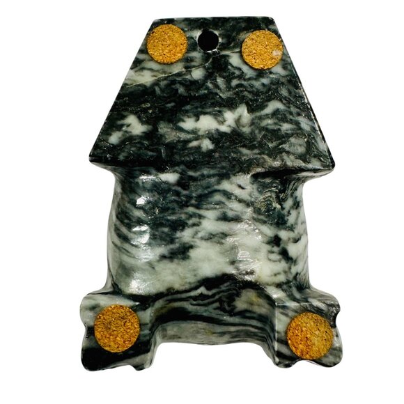 Vintage Hand-Carved Stone Mayan Aztec Ashtray Incense Coin Holder 1960s Souvenir - Picture 6 of 12